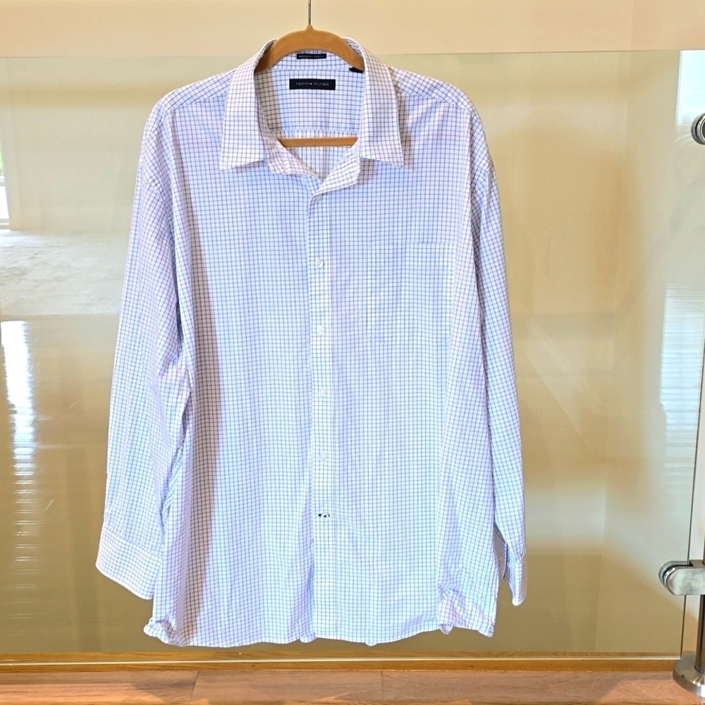 Tommy Hilfiger men's dress shirt.  Size 18-18 1/2, 34/35, 2XL